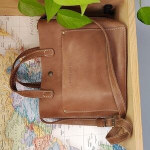 Portland Leather Crossbody Tote-Dakota Color